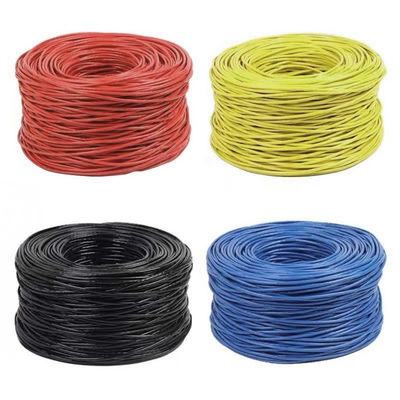 23AWG Thực tế Cáp Cat6 Lan BC 0.57 Áo khoác PVC UTP 4 Cặp 305m