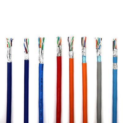 Nhiều màu thực tế UTP Cat5e CCA, Nhôm mạ đồng 0,95mm Cat5e 8 cặp