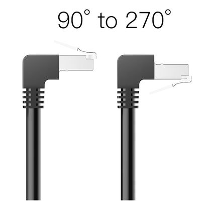 Phụ kiện đầu nối cáp Ethernet CAT 6 trực tiếp tại nhà máy Cắm góc phải